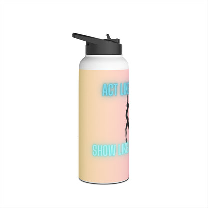 Show Like A Gymnast Stainless Steel Water Bottle, Standard Lid