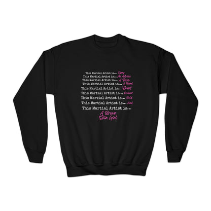 This Martial Artist Youth Crewneck Sweatshirt