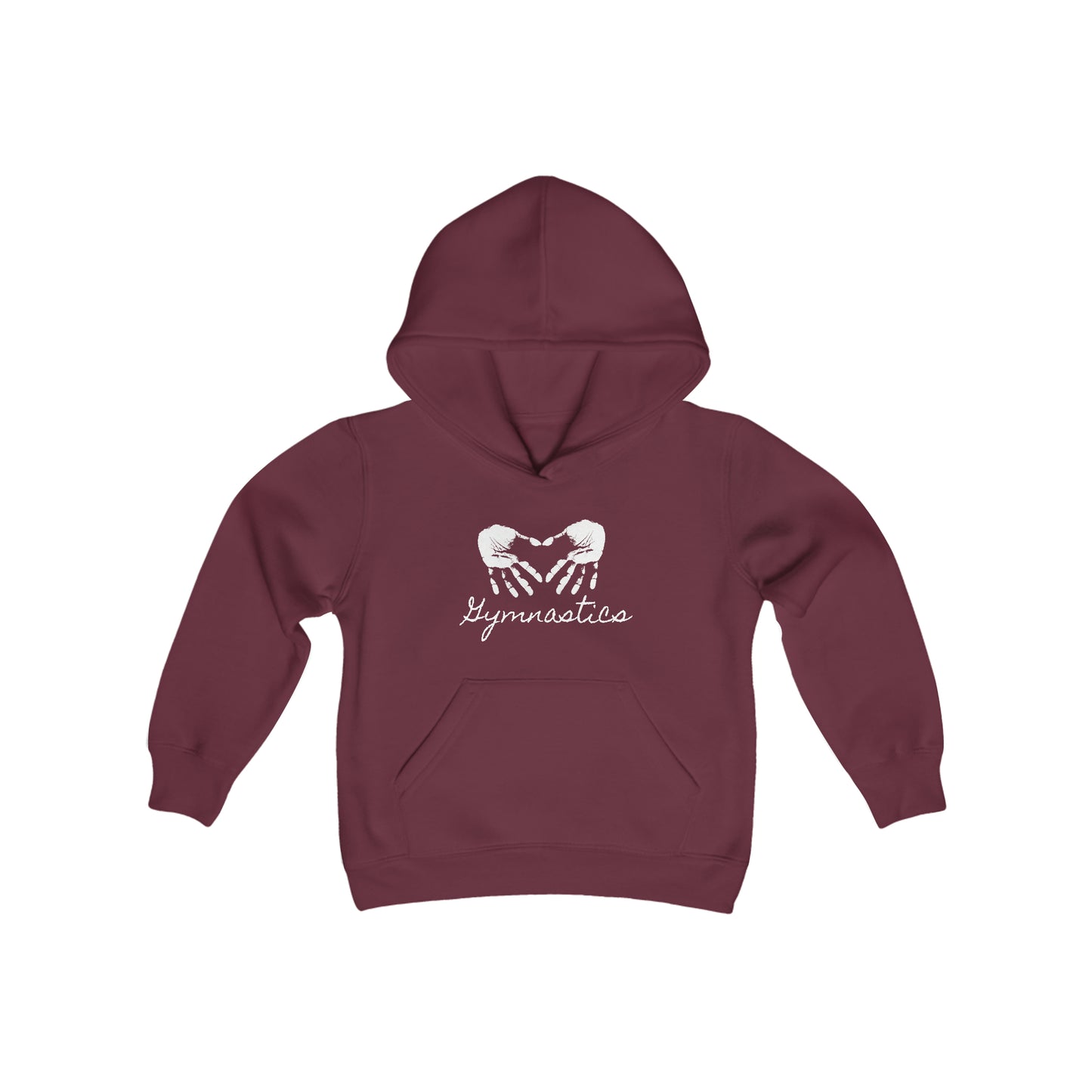 Youth My Heart Gymnastics Heavy Blend Hooded Sweatshirt