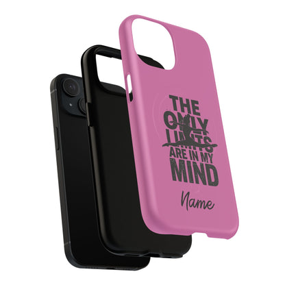 Tough Magnetic Phone Case (iPhone 18 Pro Max- iPhone 15) — “The Only Limits Are In My Mind” Motivational Design