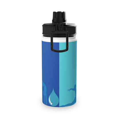 Sip and Flip Stainless Steel Water Bottle, Sports Lid