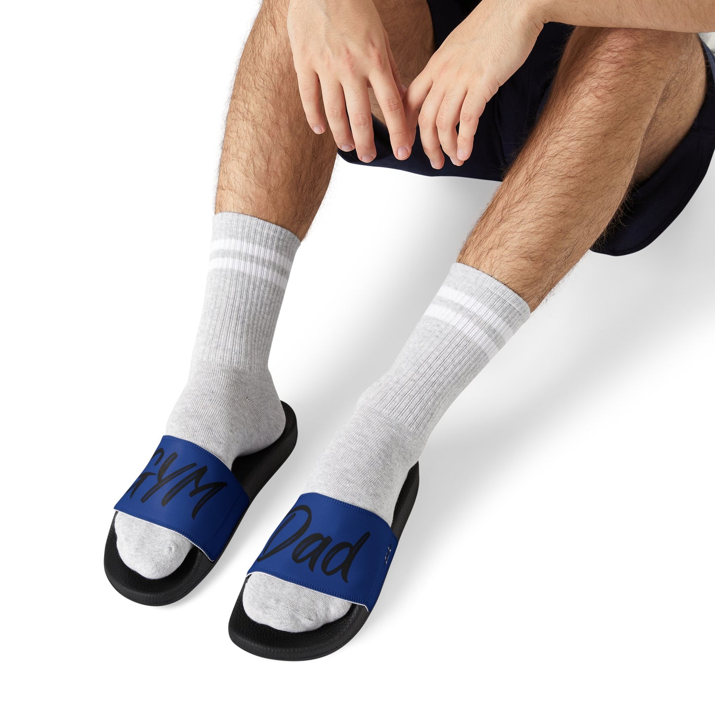 GYM Dad Men's PU Slide Sandals