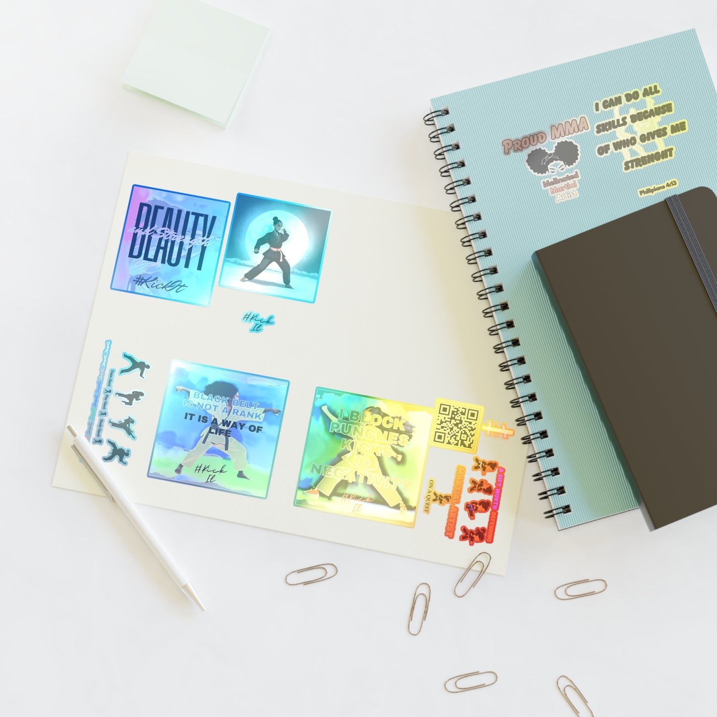 E & A Karate Sticker Sheets