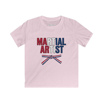 Kids Martial Artist T‑Shirt America 250 – Patriotic Belt Graphic