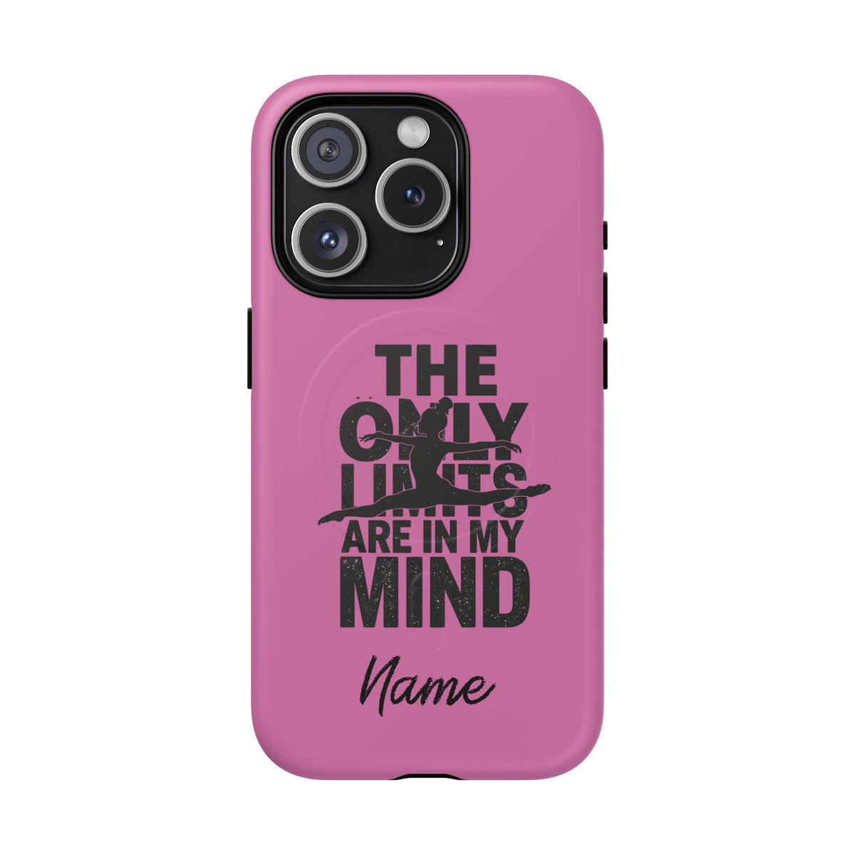 Tough Magnetic Phone Case (iPhone 18 Pro Max- iPhone 15) — “The Only Limits Are In My Mind” Motivational Design
