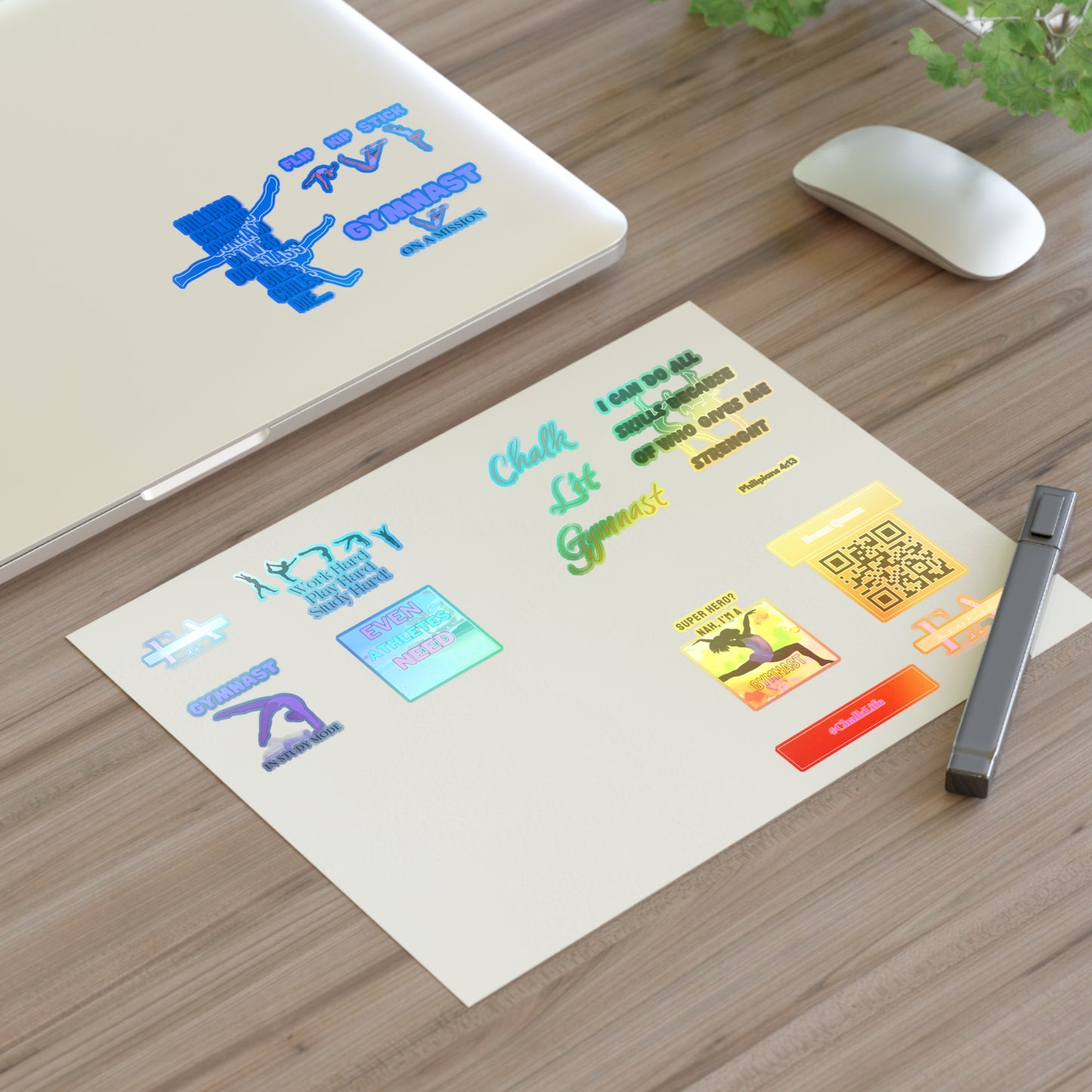 E & A Gymnast Sticker Sheets