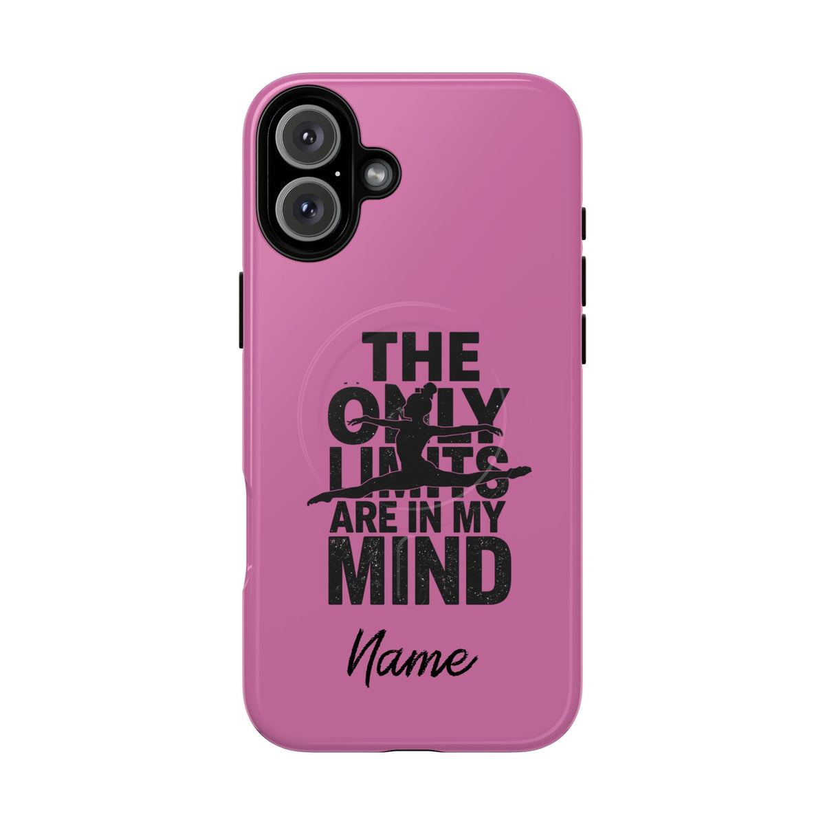 Tough Magnetic Phone Case (iPhone 18 Pro Max- iPhone 15) — “The Only Limits Are In My Mind” Motivational Design