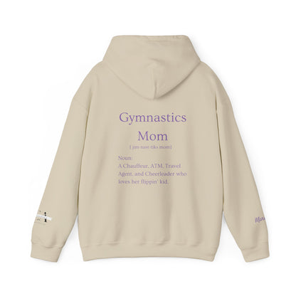 Gymnastics Mom Hoodie (Personalized Name on Sleeve)— Proud Supporter Sweatshirt