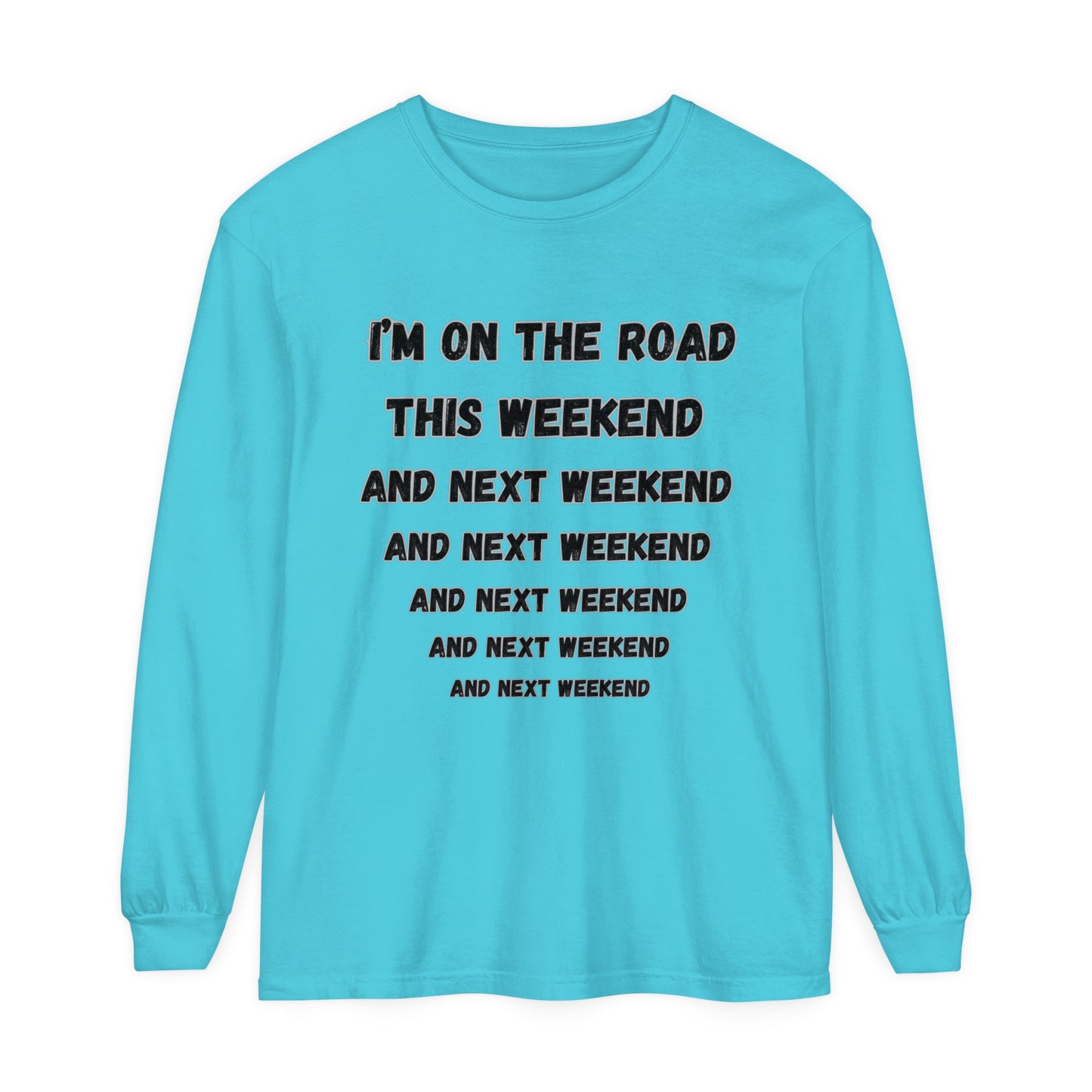 On The Road Unisex Garment-dyed Long Sleeve T-Shirt