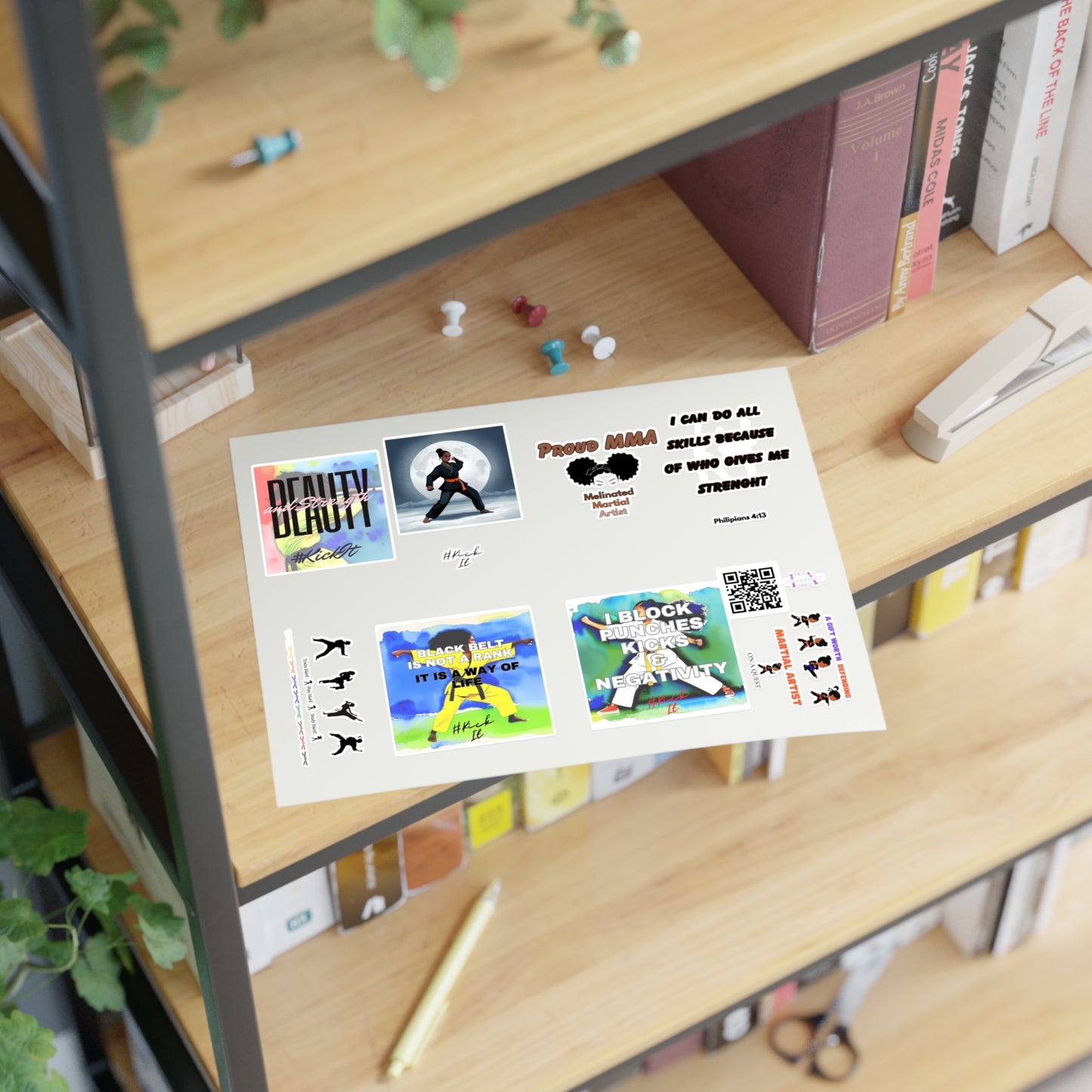 E & A Karate Sticker Sheets