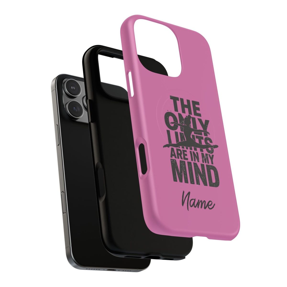 Tough Magnetic Phone Case (iPhone 18 Pro Max- iPhone 15) — “The Only Limits Are In My Mind” Motivational Design