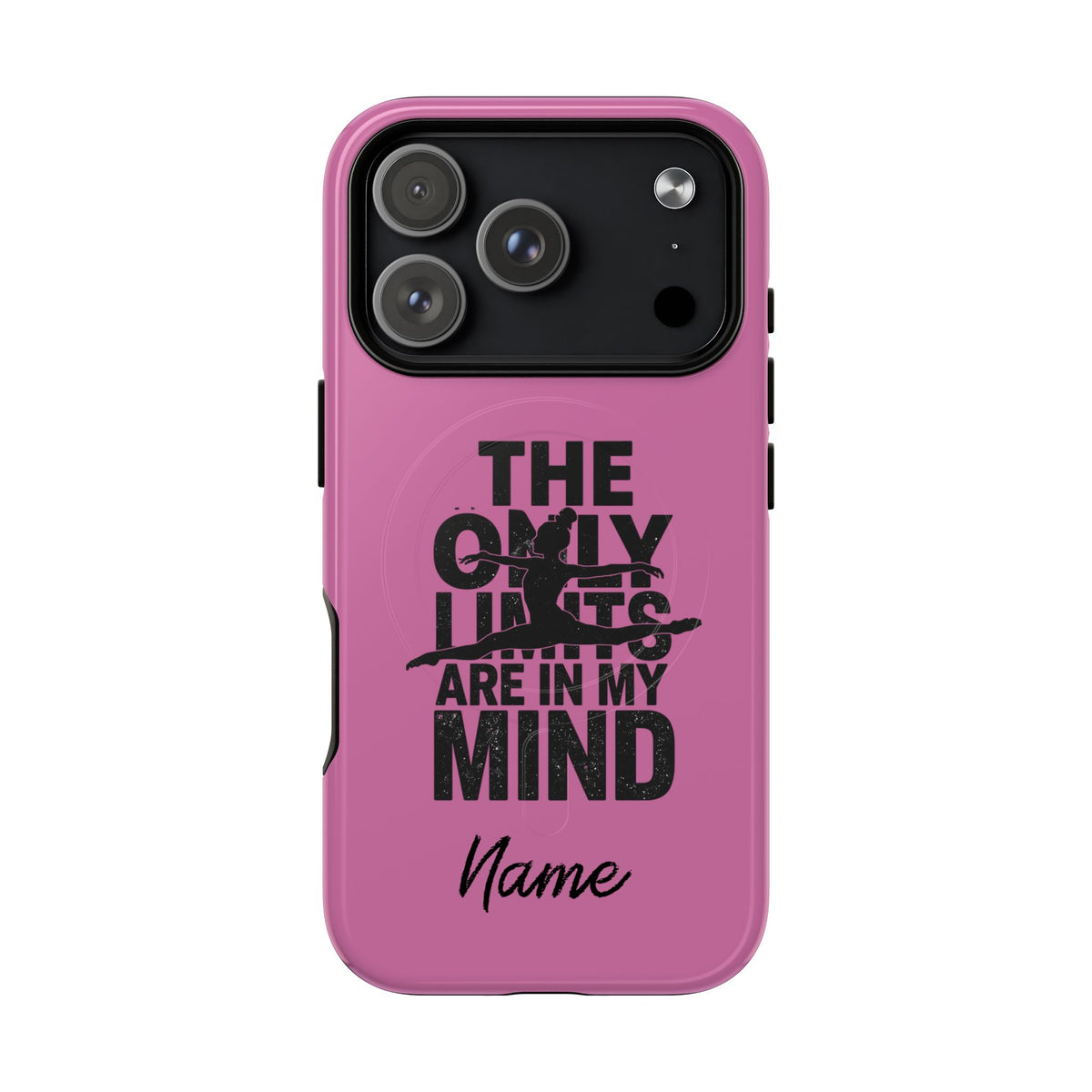 Tough Magnetic Phone Case (iPhone 18 Pro Max- iPhone 15) — “The Only Limits Are In My Mind” Motivational Design