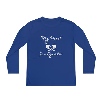 Heart in Gymnastics Youth Long Sleeve Competitor Tee