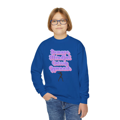 Demure Gymnast Youth Crewneck Sweatshirt