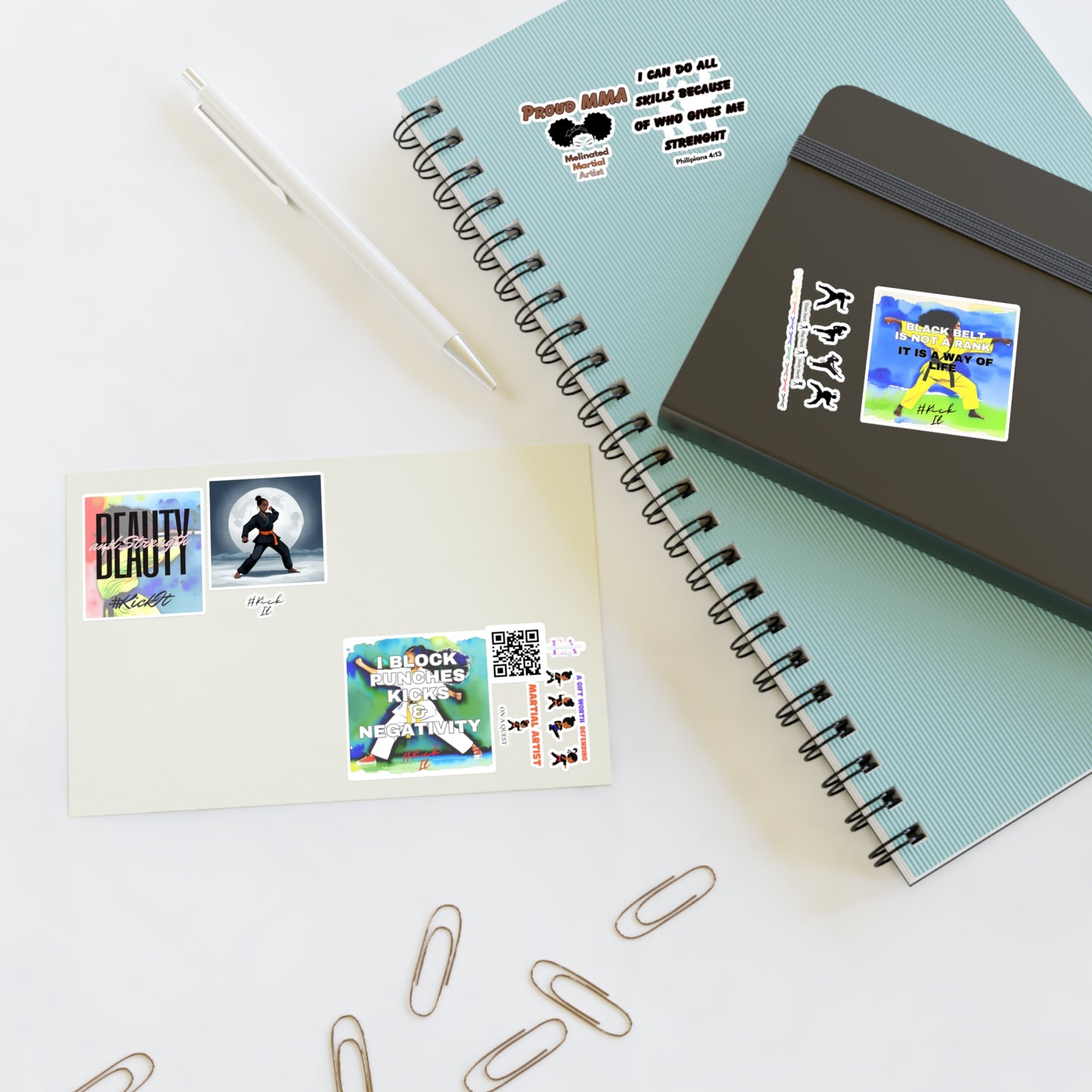 E & A Karate Sticker Sheets