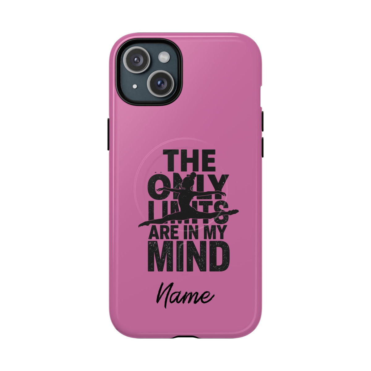 Tough Magnetic Phone Case (iPhone 18 Pro Max- iPhone 15) — “The Only Limits Are In My Mind” Motivational Design