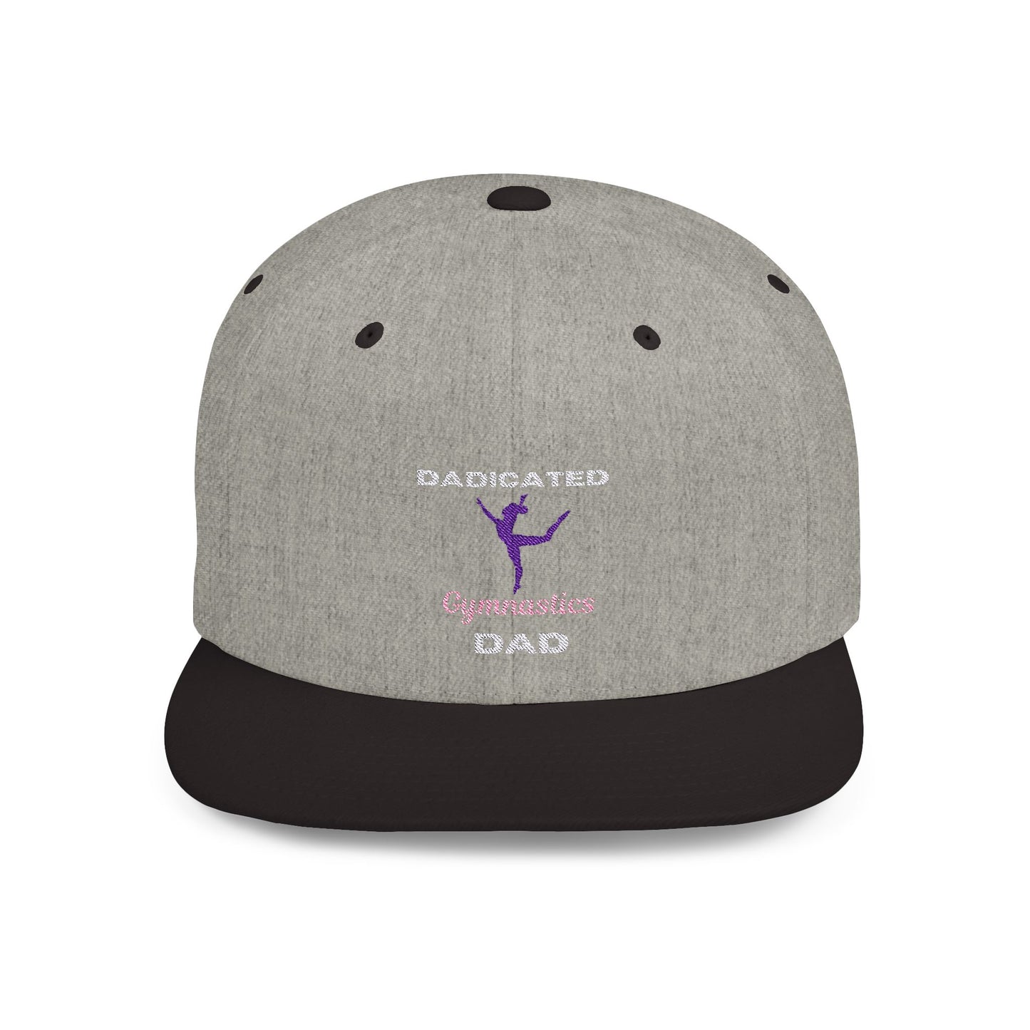 Dadicated Gymnastics Dad Flat Bill Snapback