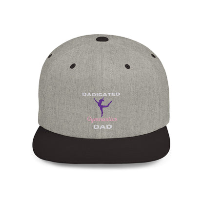 Dadicated Gymnastics Dad Flat Bill Snapback