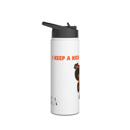 Keep a Kick  Stainless Steel Water Bottle, Standard Lid