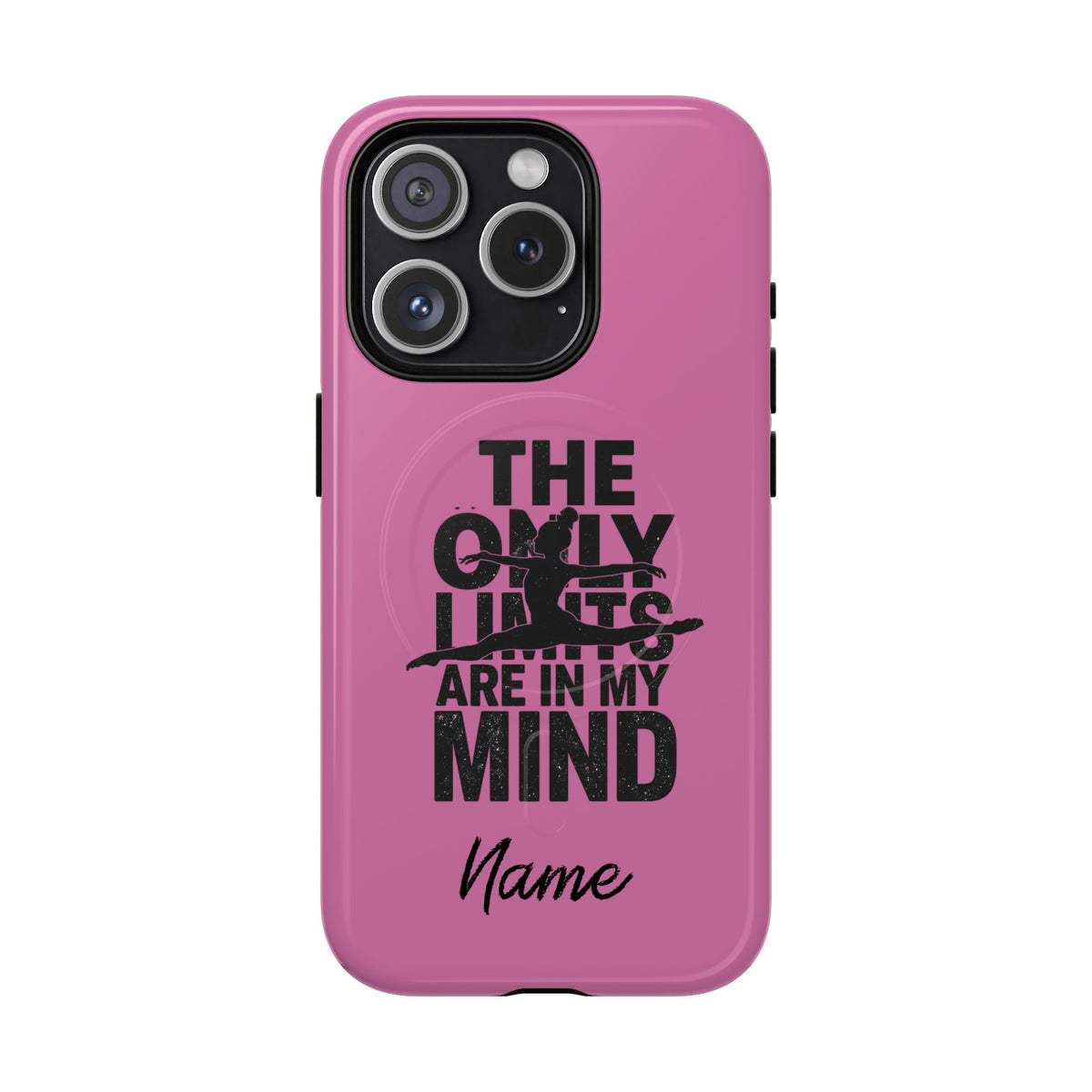 Tough Magnetic Phone Case (iPhone 18 Pro Max- iPhone 15) — “The Only Limits Are In My Mind” Motivational Design