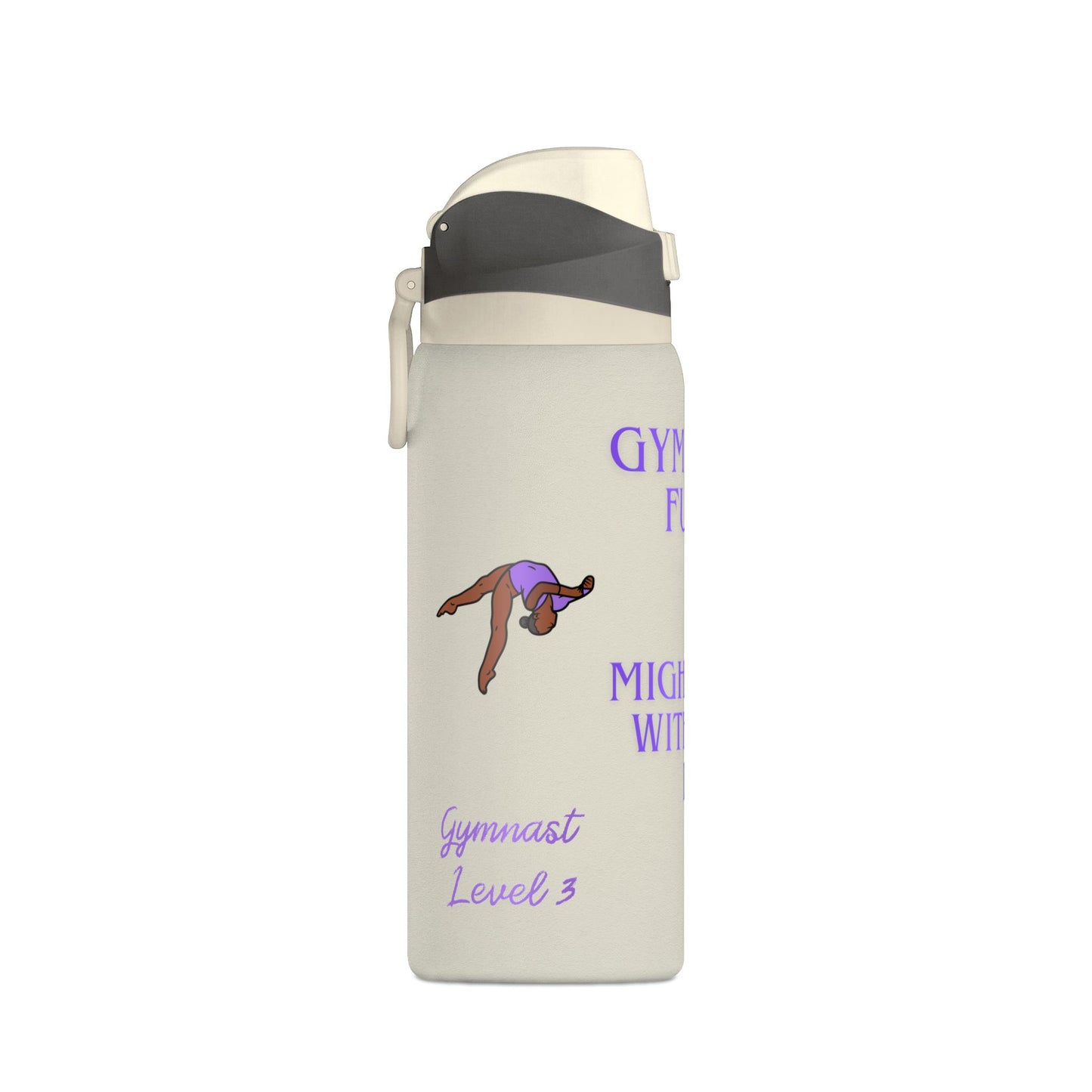 Gymnast Fuel 32oz Insulated Personalized Water Bottle — “Might Flip Without It”- Summer 2026