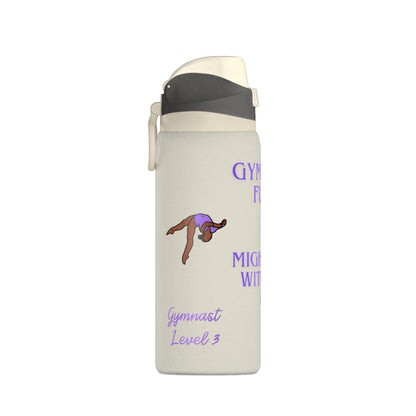 Gymnast Fuel 32oz Insulated Personalized Water Bottle — “Might Flip Without It”- Summer 2026