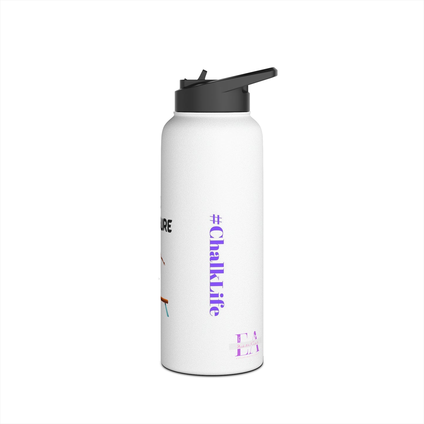 No Pressure (Beam Queen) Stainless Steel Water Bottle, Standard Lid