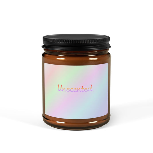 Un-Scented Soy Candle (Multi-Size, Amber Jar)