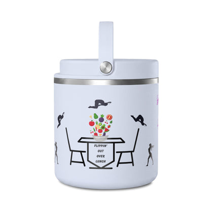 Personalized Gymnast Thermos Food Jar - "Flippin Out Over Lunch" - Insulated 25oz Lunch Thermos - Summer 2026