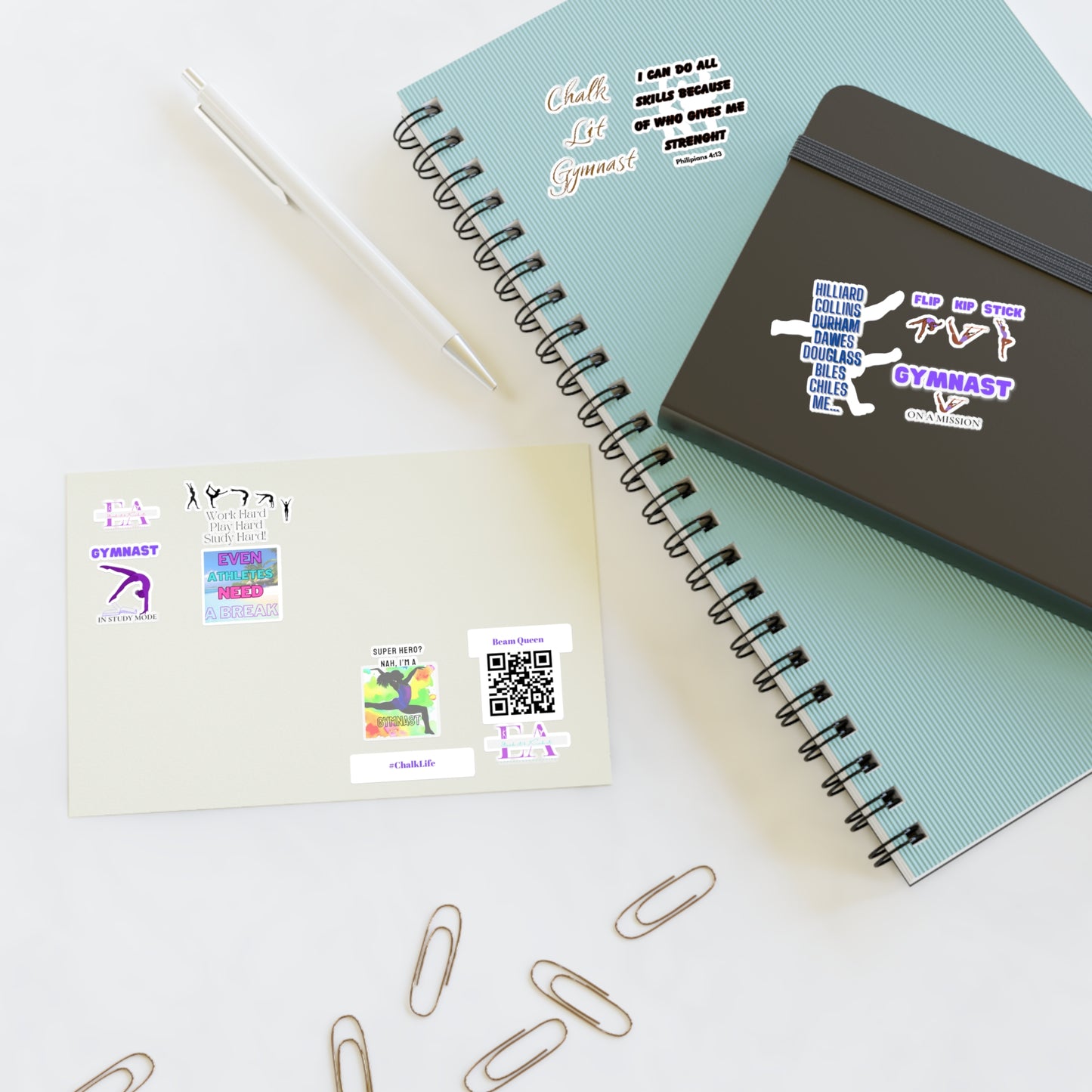 E & A Gymnast Sticker Sheets