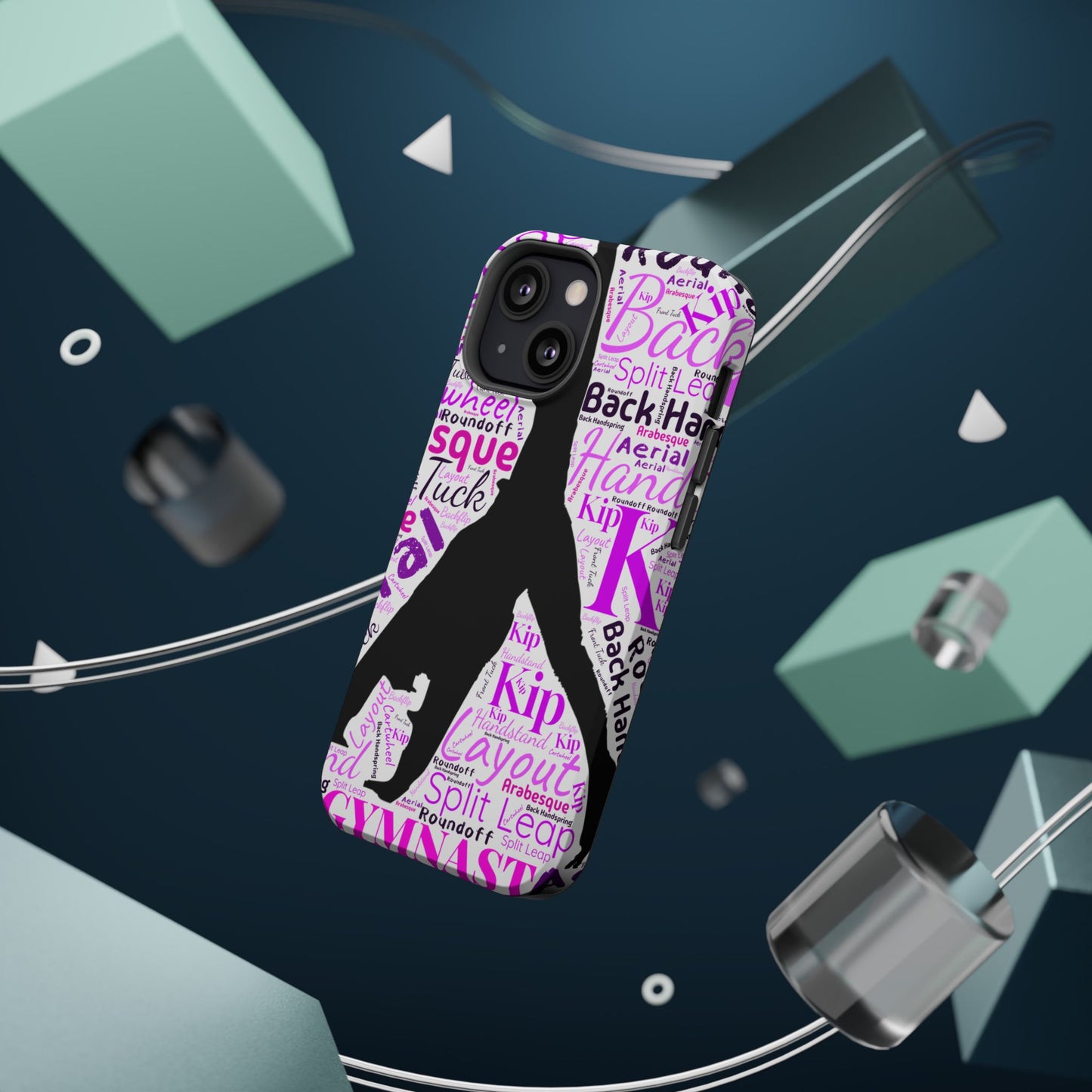 Impact-Resistant MagSafe Phone Case for Gymnasts (iPhone 13-17)  | Gymnast Design, Durable Protection
