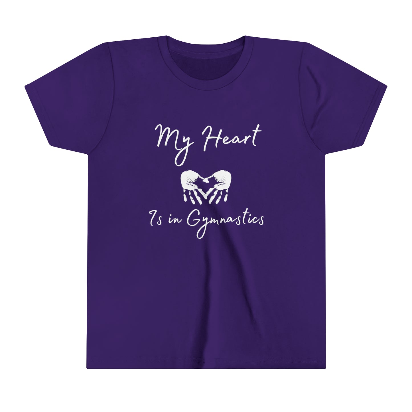 Youth Gymnastics in My Heart Short Sleeve Tee