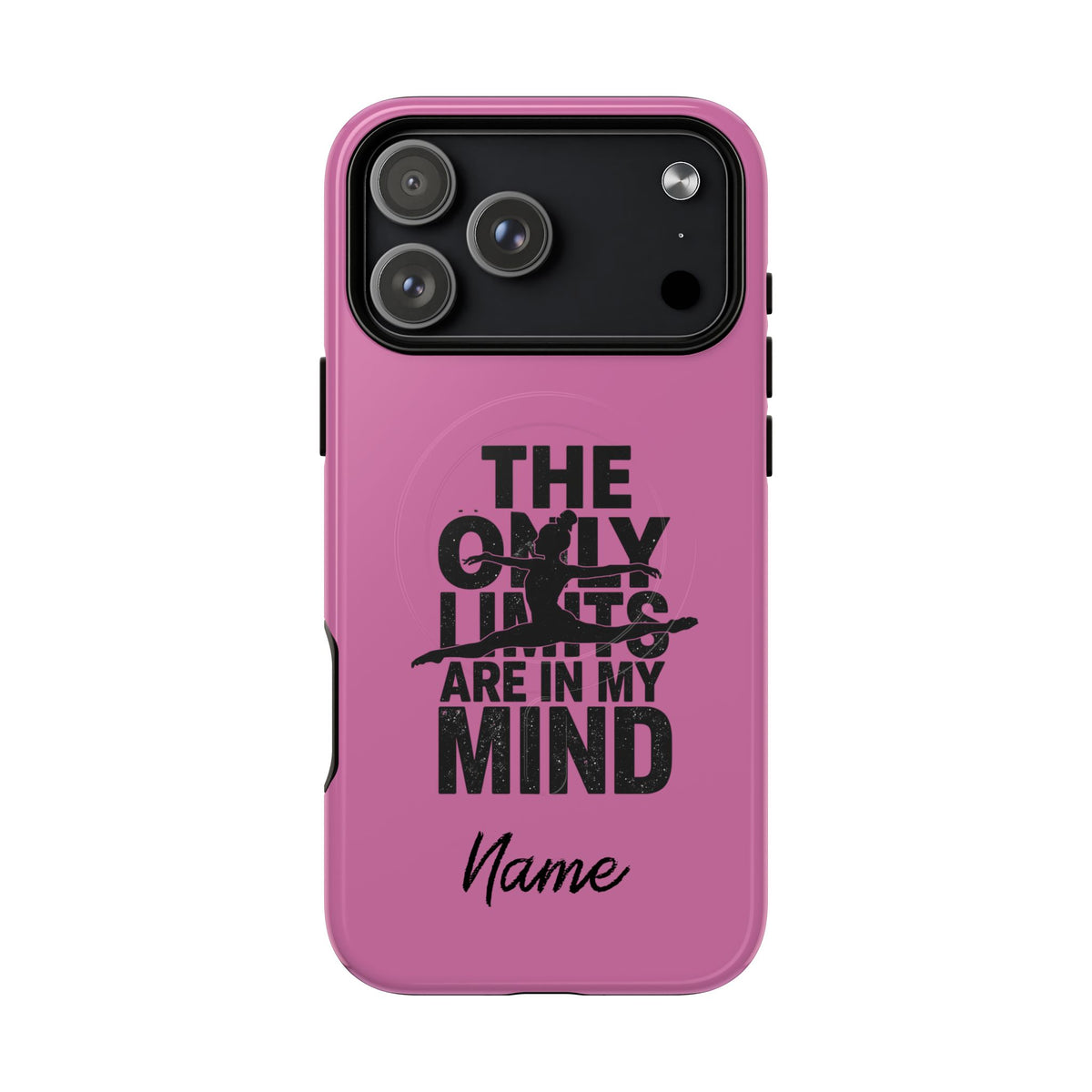 Tough Magnetic Phone Case (iPhone 18 Pro Max- iPhone 15) — “The Only Limits Are In My Mind” Motivational Design