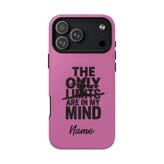 Tough Magnetic Phone Case (iPhone 18 Pro Max- iPhone 15) — “The Only Limits Are In My Mind” Motivational Design