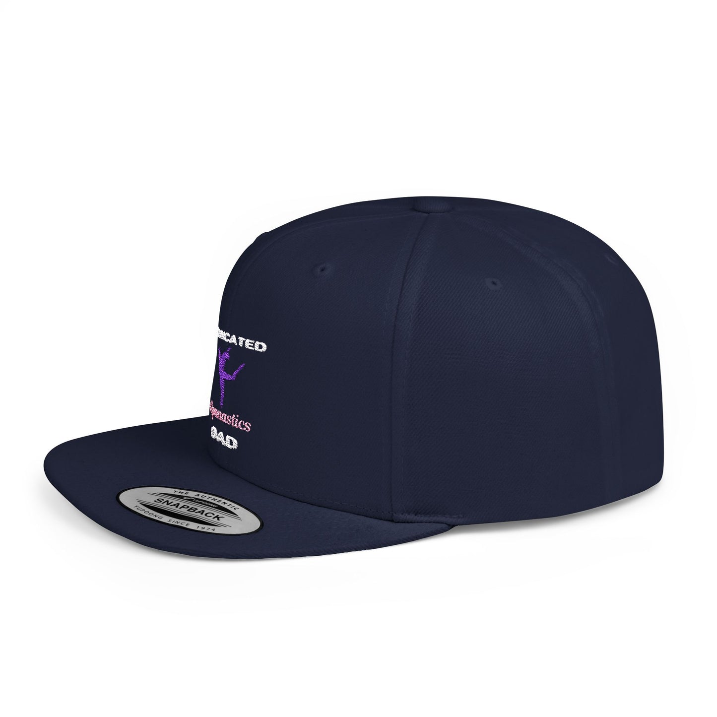 Dadicated Gymnastics Dad Flat Bill Snapback