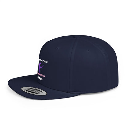 Dadicated Gymnastics Dad Flat Bill Snapback