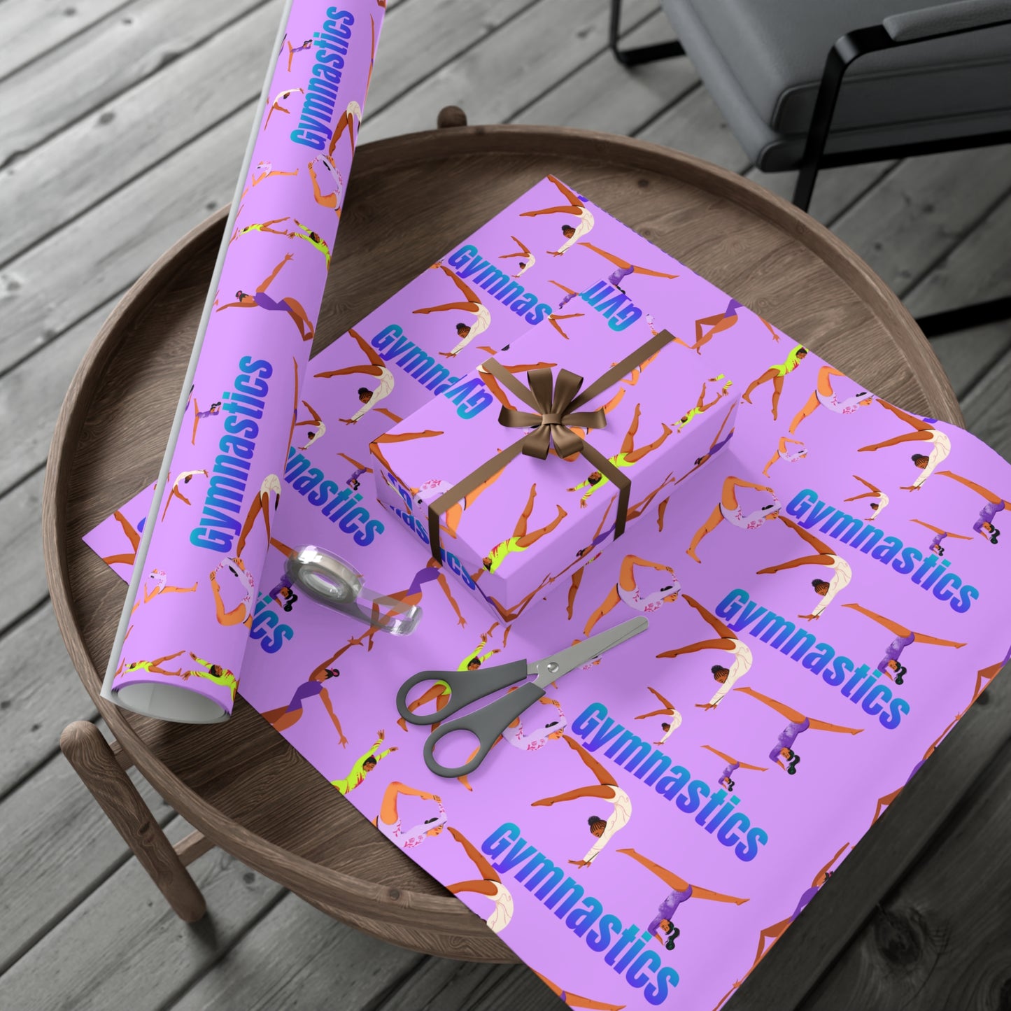 Gymnastics Gift Wrap Papers