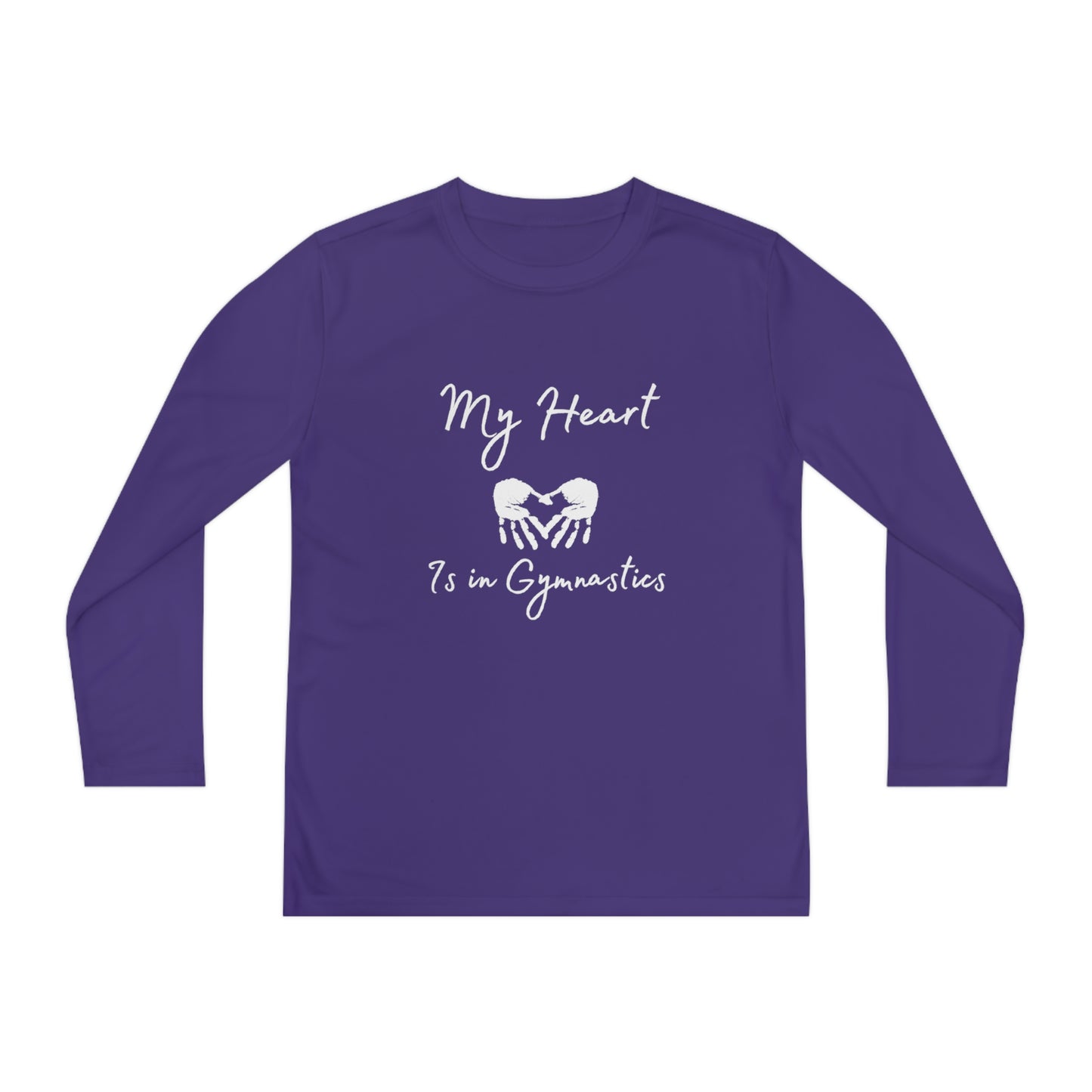 Heart in Gymnastics Youth Long Sleeve Competitor Tee