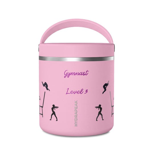 Personalized Gymnast Thermos Food Jar - "Flippin Out Over Lunch" - Insulated 25oz Lunch Thermos - Summer 2026