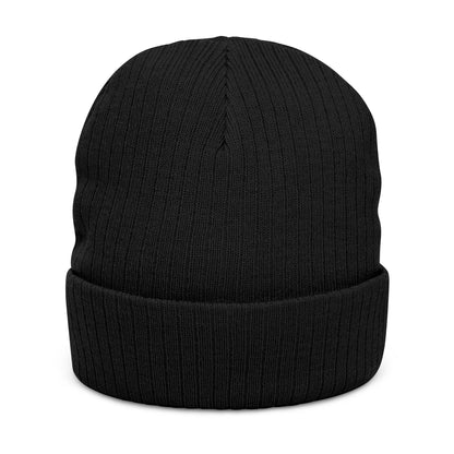 Flipping Cold Embroidered Gymnasts Beanie — Ribbed Knit Winter Hat