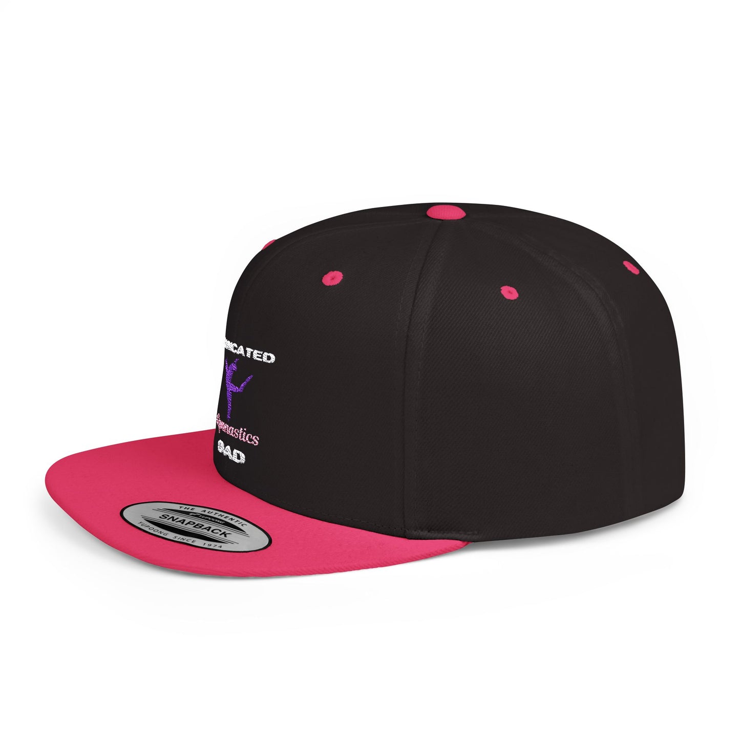 Dadicated Gymnastics Dad Flat Bill Snapback