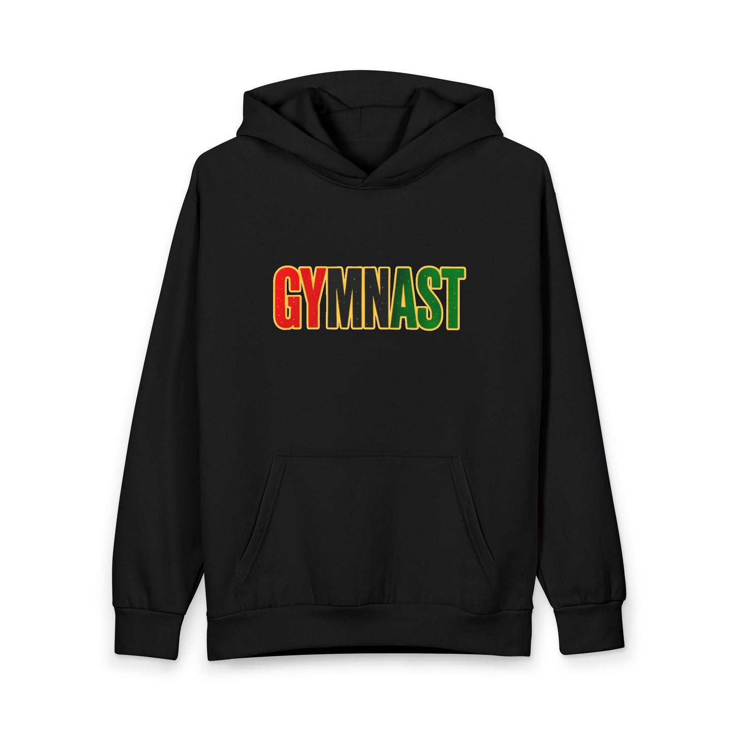 Gymnast Hoodie — Retro Rasta Gradient Gymnastics Pullover (Adult/Teen)