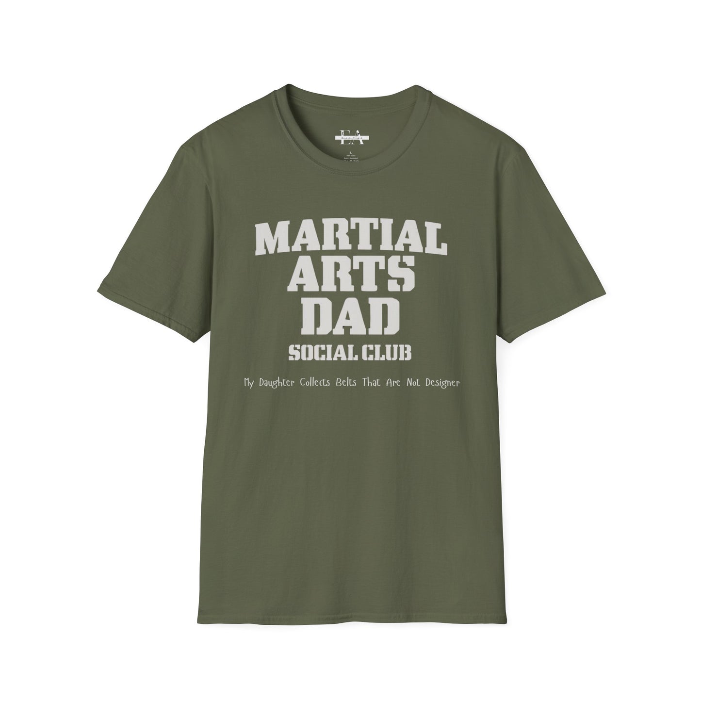Martial Arts Dad T-Shirt, Unisex Softstyle Tee for Dads, Father's Day Gift, Martial Arts Fan Shirt, Casual Everyday Wear