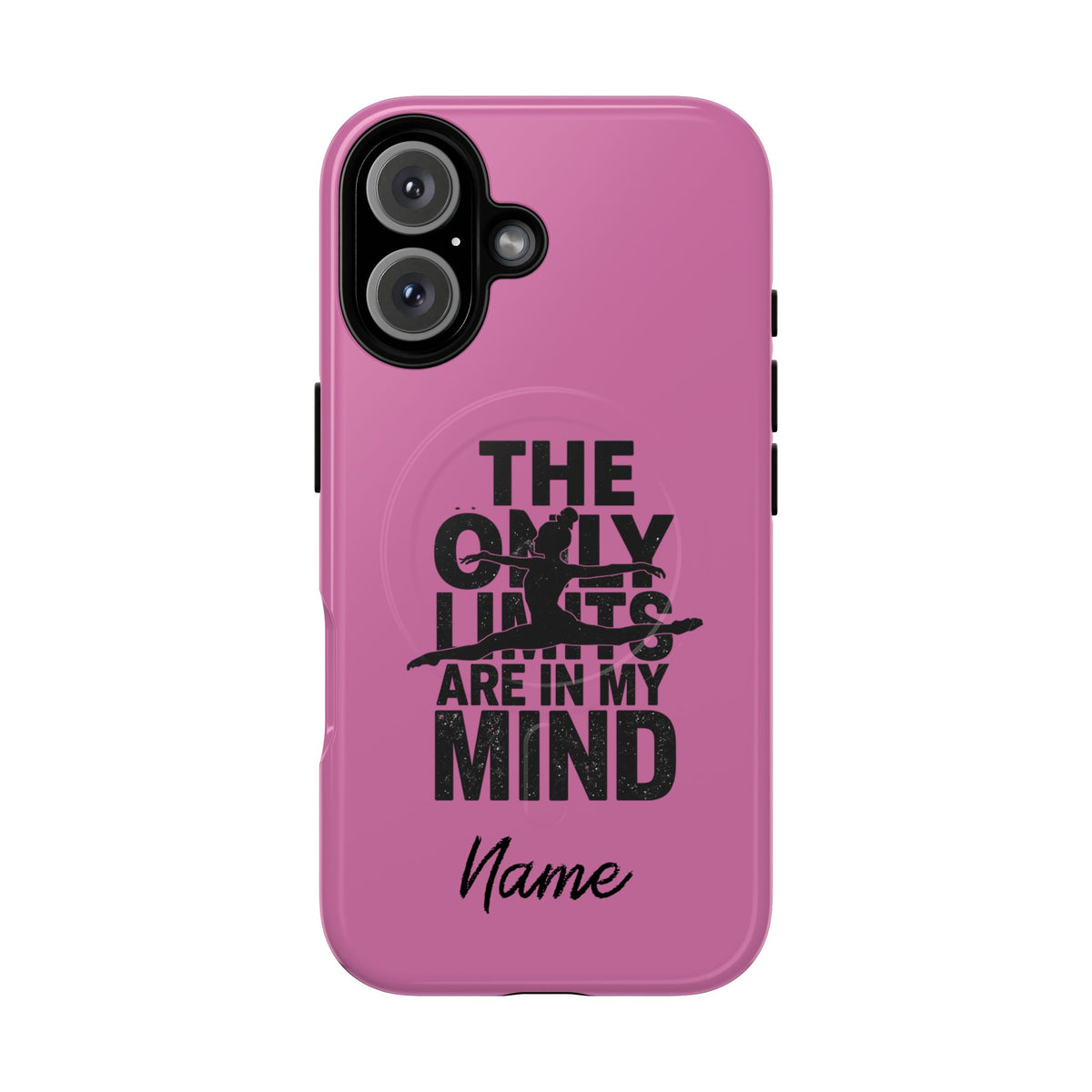 Tough Magnetic Phone Case (iPhone 18 Pro Max- iPhone 15) — “The Only Limits Are In My Mind” Motivational Design