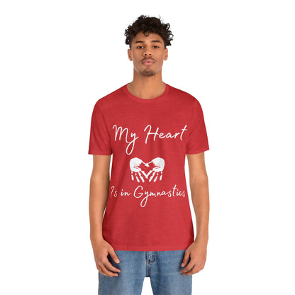 My Heart Gymnastics Unisex Jersey Short Sleeve Tee