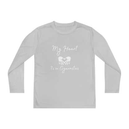 Heart in Gymnastics Youth Long Sleeve Competitor Tee