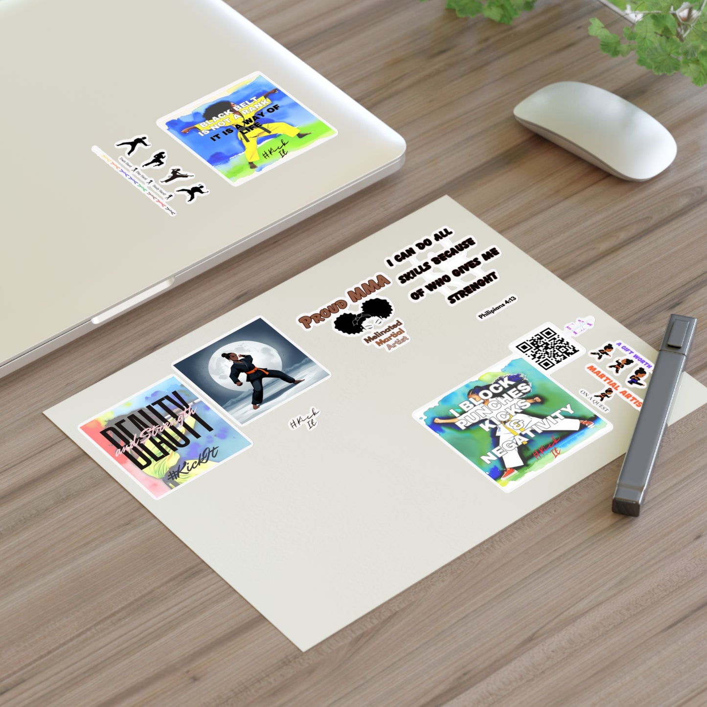 E & A Karate Sticker Sheets
