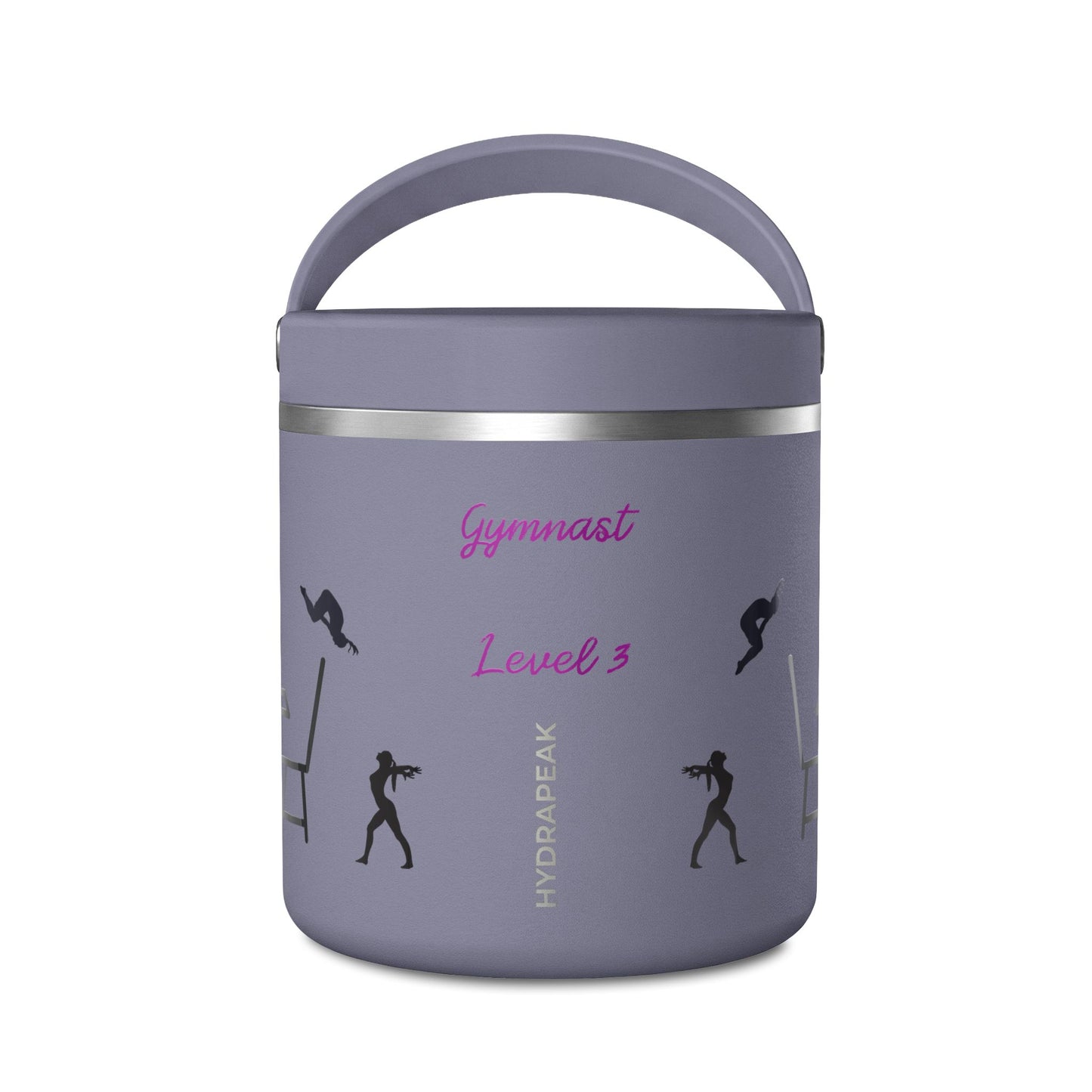 Personalized Gymnast Thermos Food Jar - "Flippin Out Over Lunch" - Insulated 25oz Lunch Thermos - Summer 2026