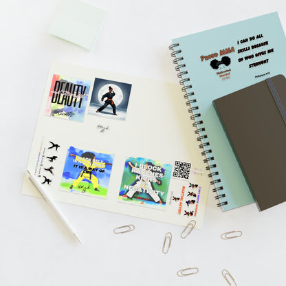 E & A Karate Sticker Sheets