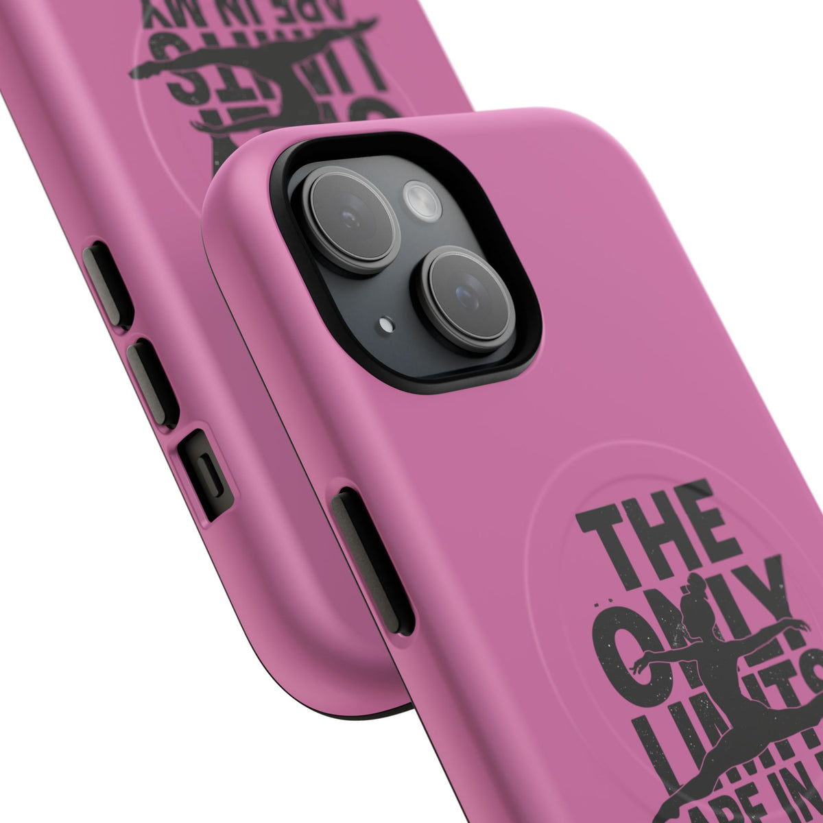 Tough Magnetic Phone Case (iPhone 18 Pro Max- iPhone 15) — “The Only Limits Are In My Mind” Motivational Design